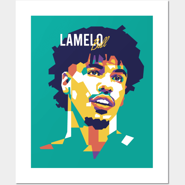 LaMelo Ball on WPAP Style Wall Art by pentaShop